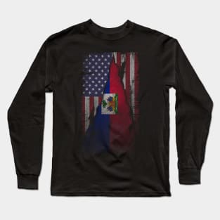 Happy Haitian Flag Day Celebration Haitian American Long Sleeve T-Shirt